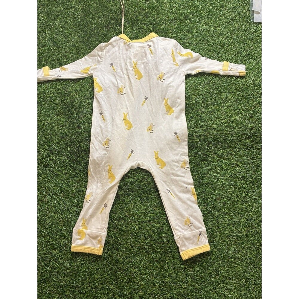Kite Baby Hop Zip Romper 0-3 Months NWT Bunny Duck Carrot Bamboo